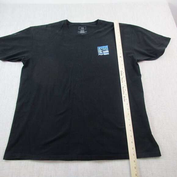 VANS Off The Wall Tee Shirt Mens 2XL Black Classic Fit Short Sleeve Crew Neck - Picture 4 of 8